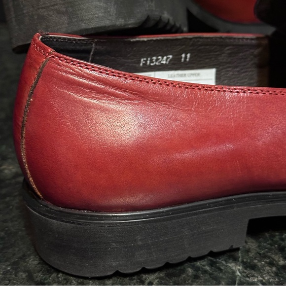 Encore Fiesso Blue / Red Genuine Leather Monk Strap Size 11 Mens Shoes Loafers - Picture 13 of 15